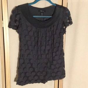 Polka dot layered top